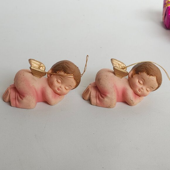 PRECIOUS Christmas Angel Ornament Lot of 8 BABY ANGELS - Picture 6 of 12